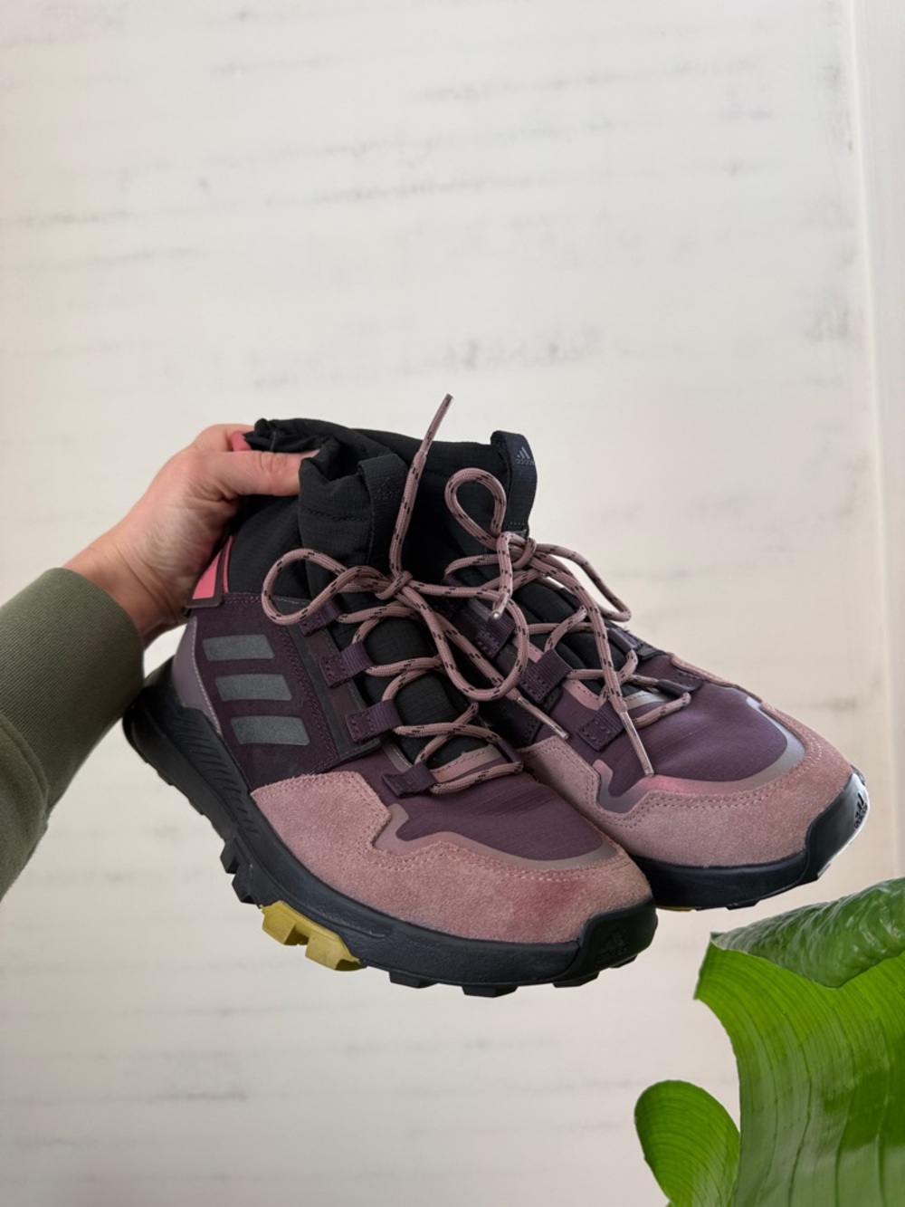 Adidas Terrex Hikster Mid In Mauve and Black